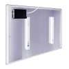 580 Watt infrarood spiegel met verlichting van LED - 100x60 cm - achterkant
