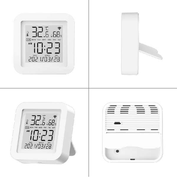 Verschillende aanzichten van mini thermostaat