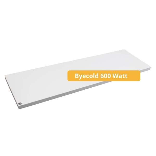 Byecold 600 watt frameloos infrarood paneel voorkant