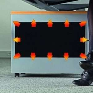 Zelf kleefbare bureau verwarming