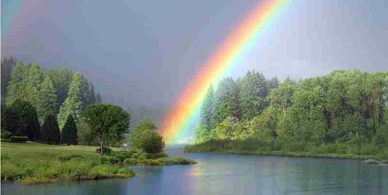 infrarood in de regenboog