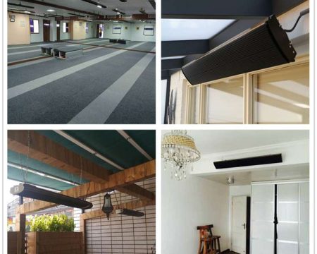 infrarood heater voor bedrijfshal en terras