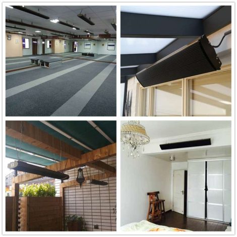 infrarood heater voor bedrijfshal en terras