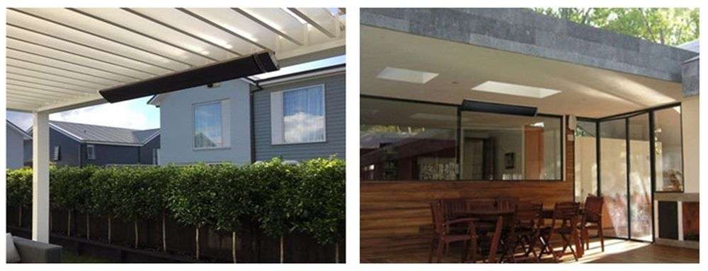 infrarood kachel op het terras of veranda