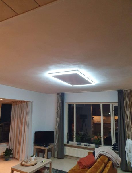 LED paneel in huiskamer