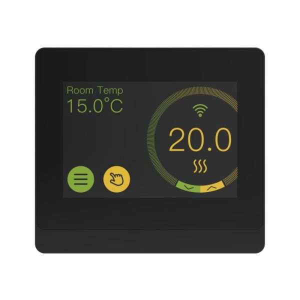 VHC wifi inbouw thermostaat XL voorkant zwart -5
