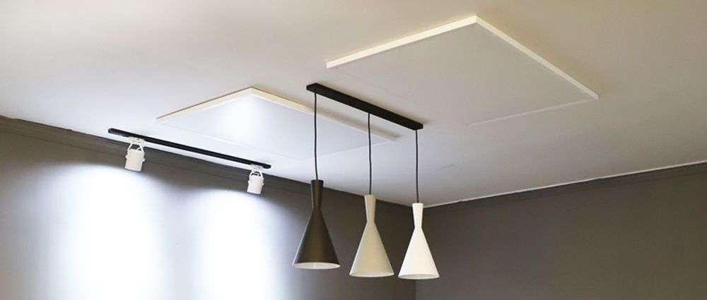 verwarmen zonder gas door Infrarood verwarming boven de eettafel