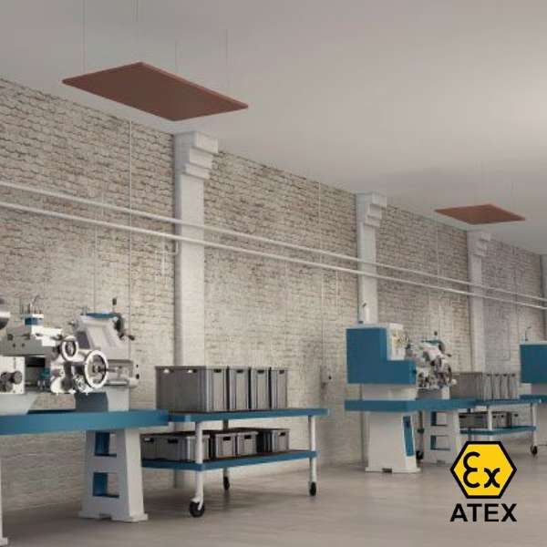 Ecosun 700EX watt infraroodpaneel voor cleanroom - ATEX zone 1 en 2