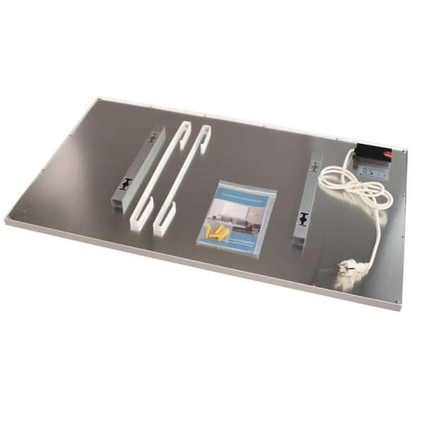 Achterkant Montage Byecold 900 watt frameloos infraroodpaneel