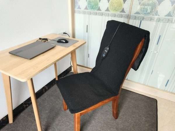 Bureaustoel verwarmer zwart