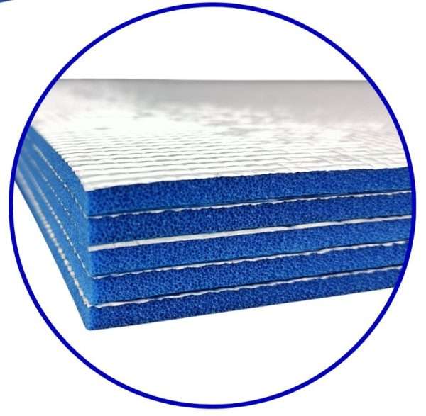 XPE6 ondervloer platen voor infrarood vloerverwarming van 6 mm dik