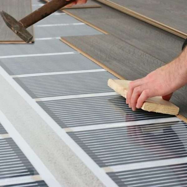 infrarood vloerverwarming 80 Watt per m2 aanleggen