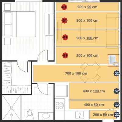 Vloerverwarming legplan voor hoofdverwarming