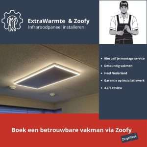 ExtraWarmte en Zoofy - infraroodpaneel installeren door elektricien