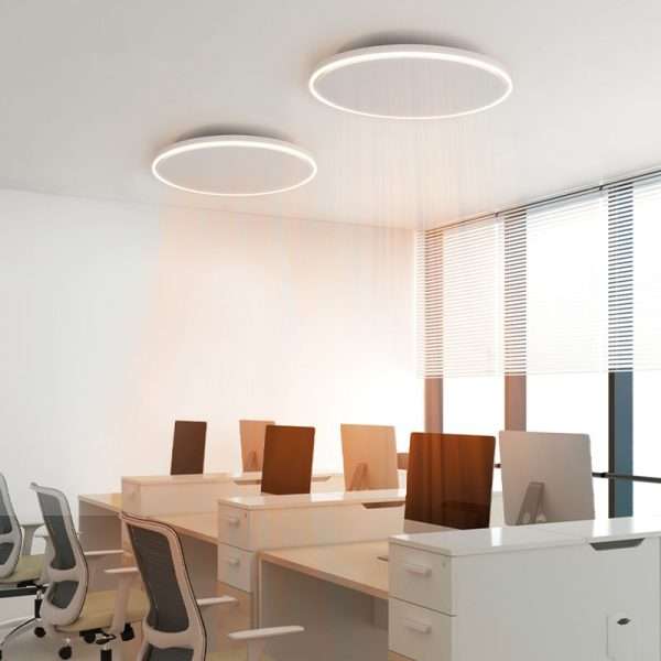 790 Watt rond infraroodpaneel met LED in de kantoortuin