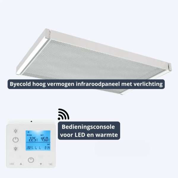 Byecold infrarood panelen met verlichting en wifi