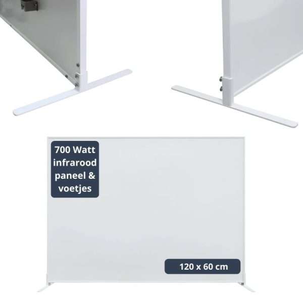 700 Watt verplaatsbaar infrarood paneel