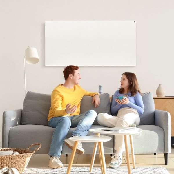 infrarood wandpaneel in huiskamer