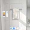 700 Watt infrarood handdoekdroger voor badkamer met wifi - wit glas