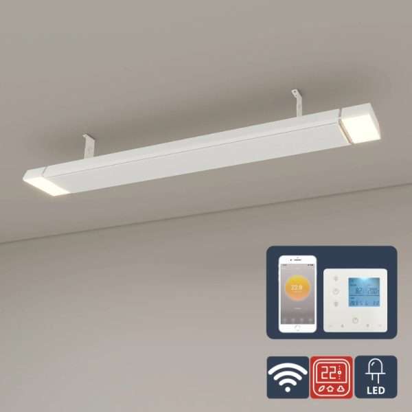 Infraroodheater met LED en thermostaat