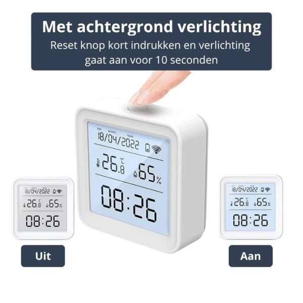 thermostaat met achtergrond verlichting